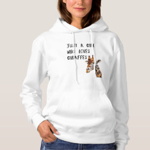Nur ein Mädchen, das Giraffen Süße Tier Giraffe Li Hoodie