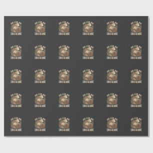 Nur ein Mädchen, das Golden Retriever liebt Geschenkpapier