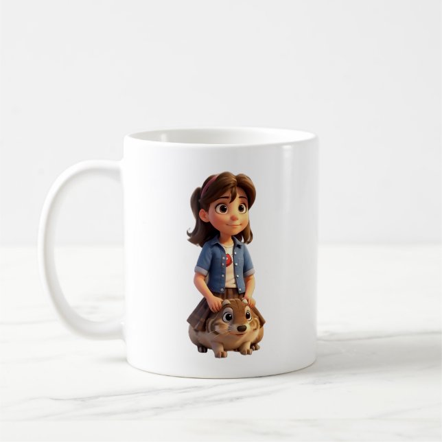 Nur ein Mädchen, das Groundhogs Liebe Kaffeetasse (Links)