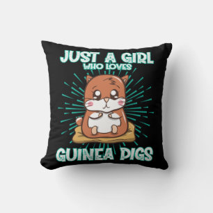 Nur ein Mädchen, das Guinea Liebe Kissen