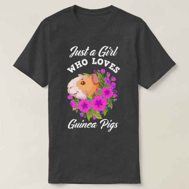 Nur ein Mädchen, das Guinea Liebe, schweine Niedli T-Shirt (Design vorne)