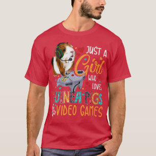 Nur ein Mädchen, das Guinea Liebe Schweine und Vid T-Shirt