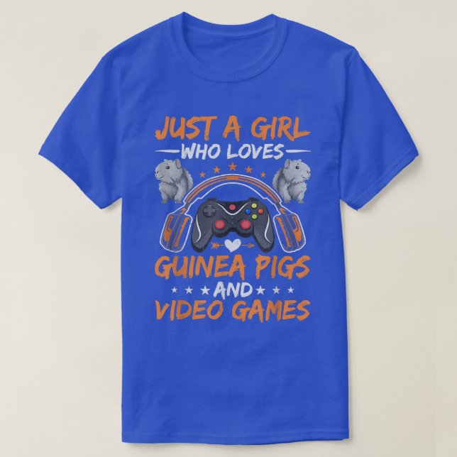 Nur ein Mädchen, das Guinea Liebe Schweine und Vid T-Shirt (Design vorne)