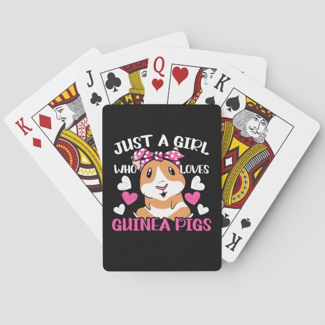 Nur ein Mädchen, das Guinea Liebe Spielkarten (Rückseite)