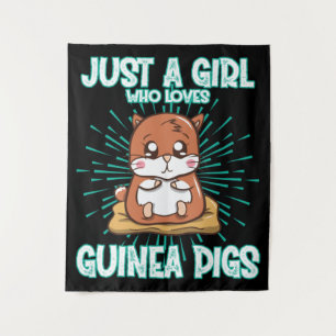 Nur ein Mädchen, das Guinea Liebe Wandteppich