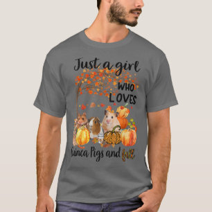 Nur ein Mädchen, das Guinea Pig und Fall Thanksgi  T-Shirt