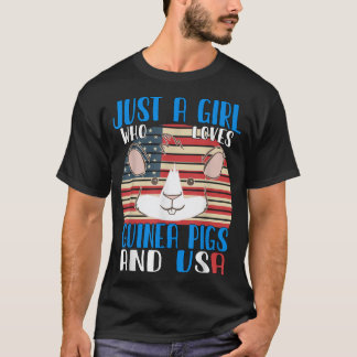 Nur ein Mädchen, das Guinea schweine Liebe und die T-Shirt