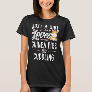 Nur ein Mädchen, das Guinea und Liebe T-Shirt