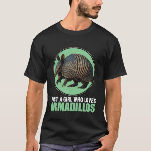 Nur ein Mädchen das Gürteltiere liebt Gürteltier T-Shirt