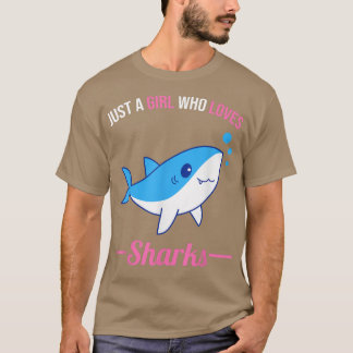 Nur ein Mädchen, das Haie Liebe 481 T-Shirt