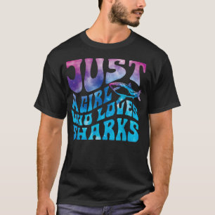 Nur ein Mädchen, das Haie Liebe Galay Shark Lover T-Shirt