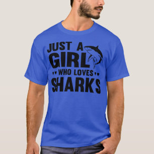 Nur ein Mädchen, das Haie LiebeFunny Shark Lover P T-Shirt