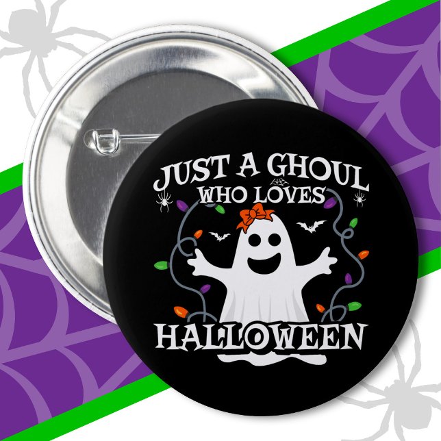 Nur ein Mädchen, das Halloween Funny Halloween Lie Button (Von Creator hochgeladen)
