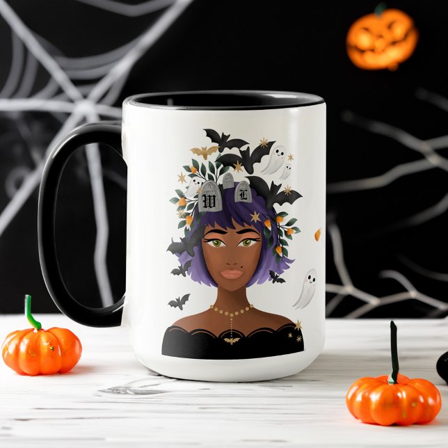 Nur ein Mädchen, das Halloween-Liebe Kostüm Schönh Tasse (Just A Girl Who Love Halloween Costume Beauty Mug)