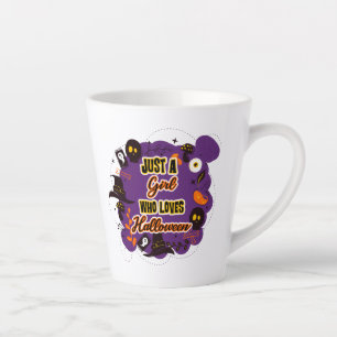 Nur ein Mädchen, das Halloween Lieben Milchtasse