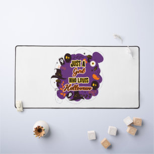 Nur ein Mädchen, das Halloween Lieben Schreibtischunterlage