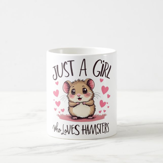 Nur ein Mädchen, das Hamster Liebe Kaffeetasse (Mittel)