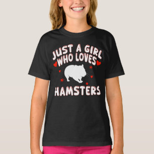 Nur ein Mädchen, das Hamster liebt T-Shirt