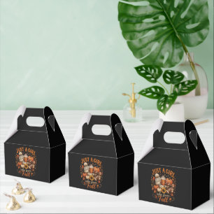 Nur ein Mädchen, das Herbst-Fußball-Kürbisgewürz l Geschenkschachtel
