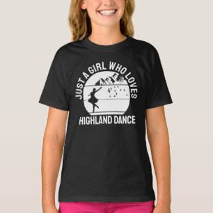 Nur ein Mädchen, das Highland Dance-Geschenke lieb T-Shirt