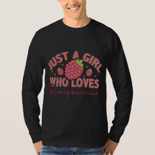 Nur ein Mädchen, das Himbeeren Liebe - Himbeerfrüc T-Shirt