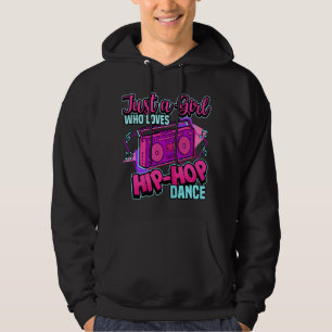 Nur ein Mädchen, das Hip-Hop-Tanz Breakdance mag Hoodie