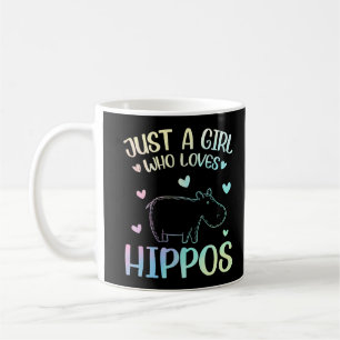 Nur ein Mädchen, das Hippos Lieben Kaffeetasse