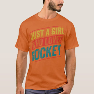 Nur ein Mädchen, das Hockey Funny Ice Hockey Liebe T-Shirt