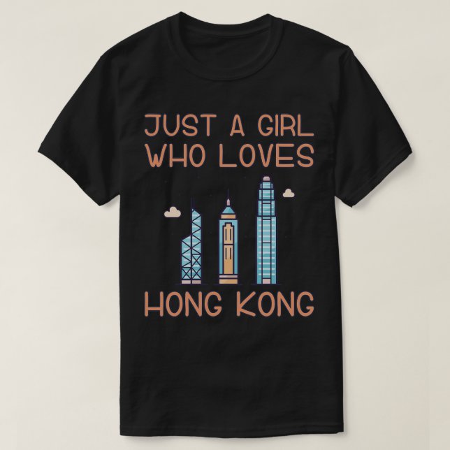 Nur ein Mädchen, das Hongkong Liebe T-Shirt (Design vorne)