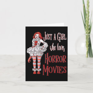 Nur ein Mädchen, das Horror-Filme Clown Hallowee L Karte