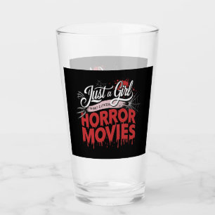 Nur ein Mädchen, das Horror-Filme Lieben Frauen Te Glas