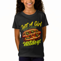 Nur ein Mädchen, das Hotdogs Liebe