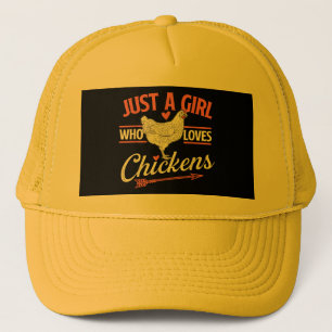 Nur ein Mädchen, das Hühner Liebe - Huhn Lover Pou Truckerkappe