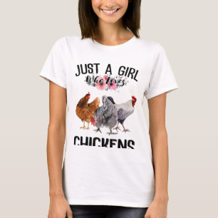 Nur ein Mädchen, das Hühner Liebe - Hühnerliebh T-Shirt