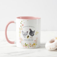 Nur ein Mädchen, das Hühner Liebe | Monogramm