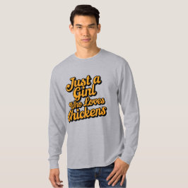 Nur ein Mädchen, das Hühner Liebe T-Shirt