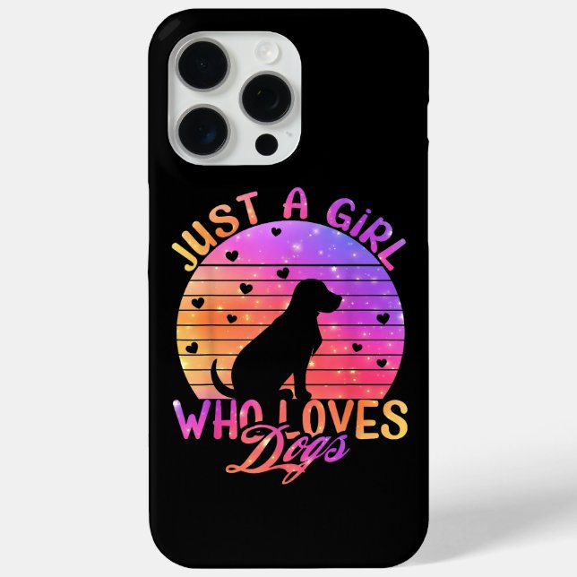 Nur ein Mädchen, das Hunde Liebe Case-Mate iPhone Hülle (Rückseite)
