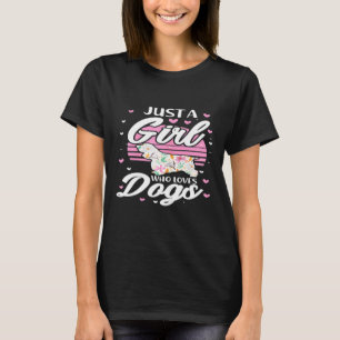 Nur ein Mädchen, das Hunde Liebe Cocker Spaniel Hu T-Shirt