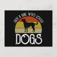 Nur ein Mädchen, das Hunde liebt
