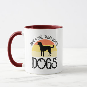 Nur ein Mädchen, das Hunde liebt Tasse