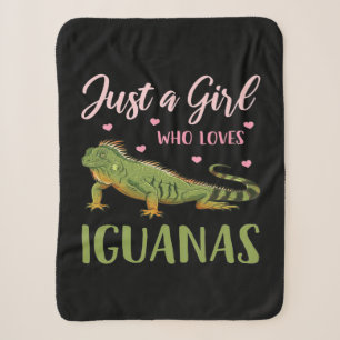 Nur ein Mädchen, das Iguanas Liebe Sherpadecke