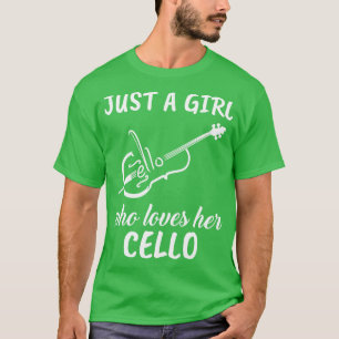 Nur ein Mädchen, das ihr Cello Liebe T-Shirt