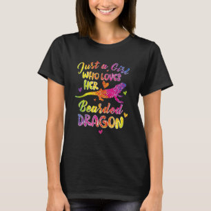 Nur ein Mädchen, das ihre bärtigen Drachendrachen T-Shirt