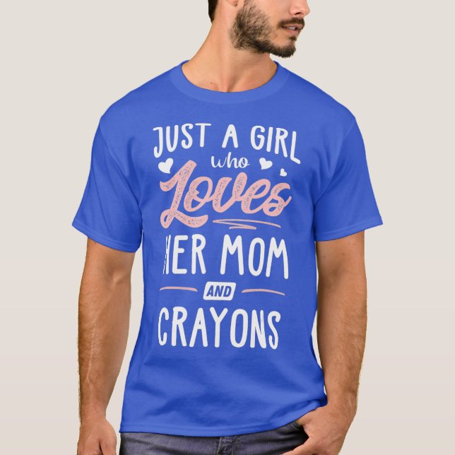 Nur ein Mädchen, das ihre Mama Liebe und Geschenke T-Shirt (Vorderseite)