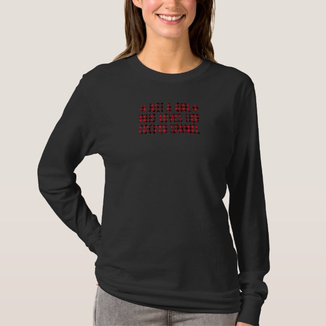 Nur ein Mädchen, das ihren Cocker Spanierin Liebe  T-Shirt (Vorderseite)