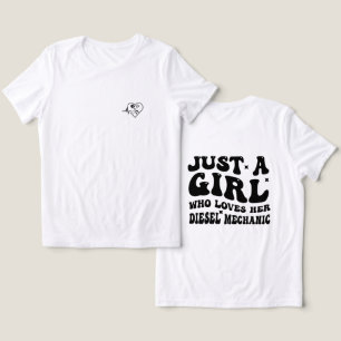 nur ein Mädchen, das ihren Diesel-Mechaniker Liebe Tri-Blend Shirt