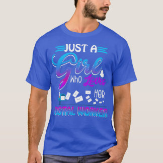 Nur ein Mädchen, das ihren Postboten Liebe T-Shirt