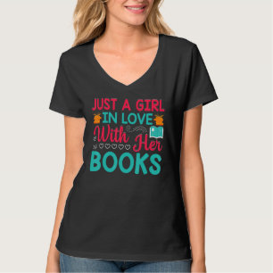 Nur Ein Mädchen Das In Bücher Verliebt Ist Bücher T-Shirt