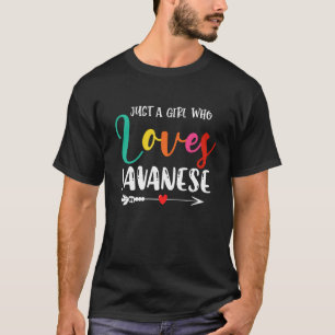 Nur ein Mädchen, das Javaner-Katzen-Mutter liebt T-Shirt