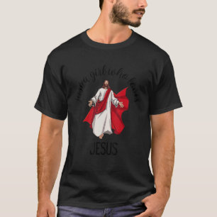 Nur ein Mädchen, das Jesus Angepasst Scoop Liebe T-Shirt